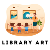 Library Art Badge
