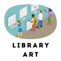 Library Art 2 Badge